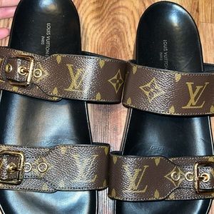 Louis Vuitton bom dia flat mule